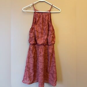 Elegant Pink Floral Dress